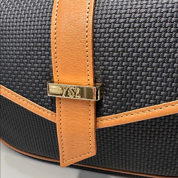 Yves Saint Laurent Black and Tan Crossbody Bag - Picture 16 of 16